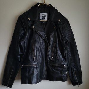 Kyzer Kraft Woman  Black Size XXL  leather motorcycle biker jacket lining